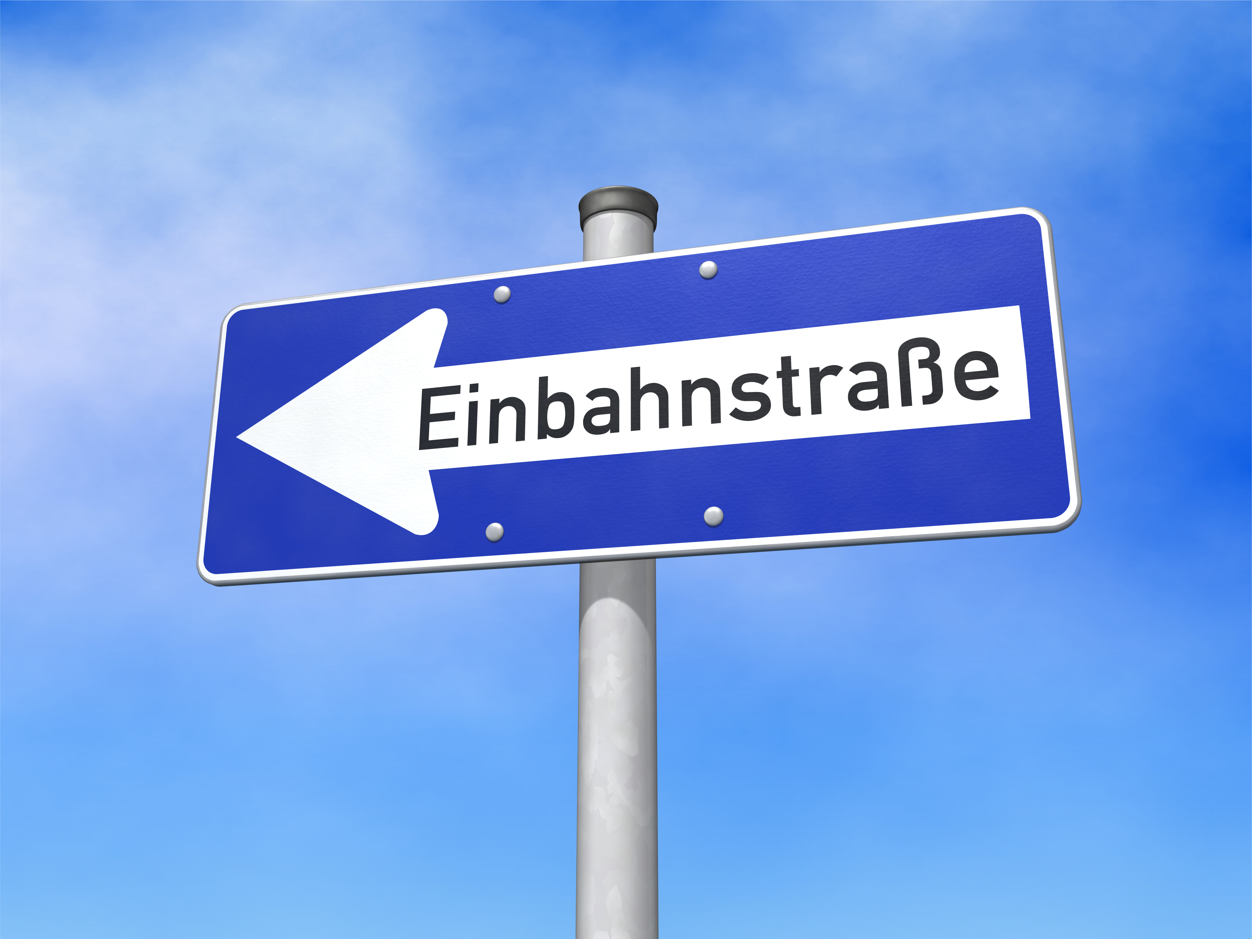 Straßenschild: Einbahnstraße