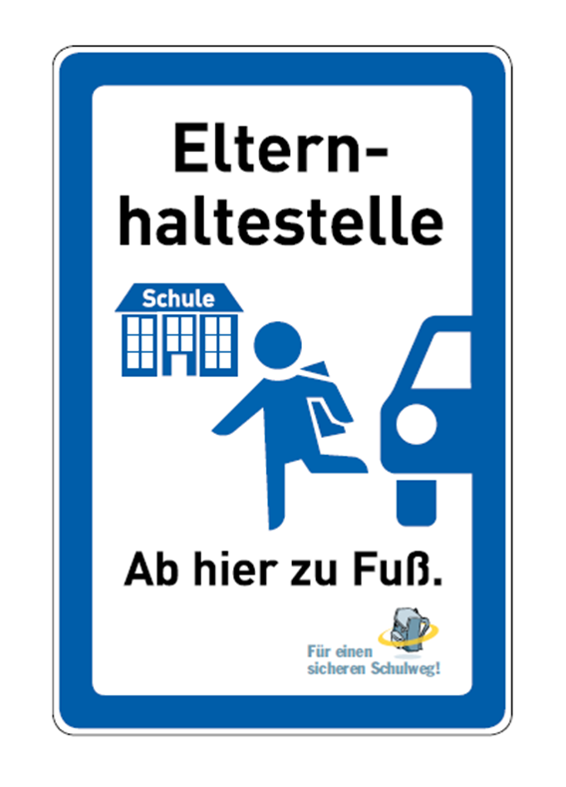 Straßenschild: Elternhaltestelle